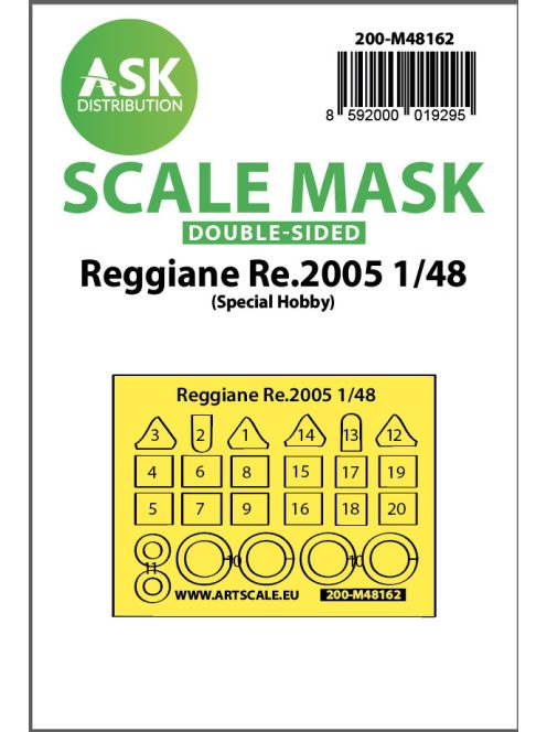 Art Scale - 1/48 Reggiane Re.2005  double-sided fit express mask for Special Hobby