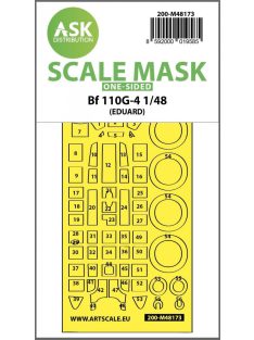   Art Scale - 1/48 Me 110G-4 one-sided express fit  mask for Eduard