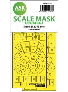   Art Scale - 1/48 Siebel Si 204E double-sided realy fit and self adhesive express mask for Special Hobby