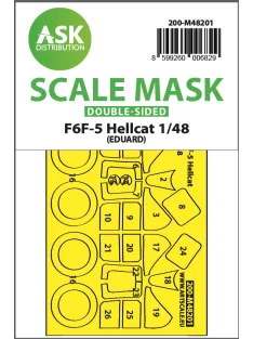  Art Scale - 1/48 F6F-5 Hellcat double-sided express fit mask for Eduard