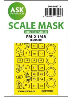   Art Scale - 1/48 FM-2 double-sided express fit mask for Eduard