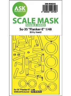   Art Scale - 1/48 Su-35  Flanker-E double-sided express fit  mask for Kitty Hawk