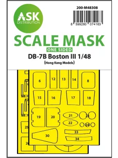   Art Scale - 1/48 DB-7B Boston III one-sided express fit mask for GWH
