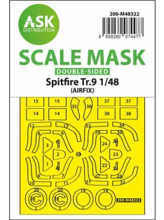   Art Scale - Spitfire Tr.9 double-sided express fit mask for Airfix