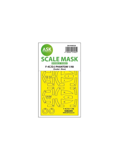 Art Scale - F-4C/D/J Phantom double-sided fit and self adhesive express mask for Zoukei-Mura