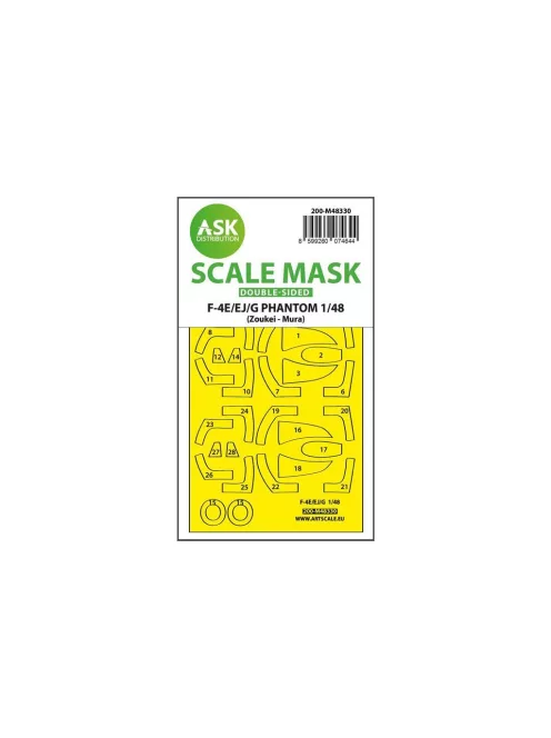 Art Scale - F-4E/EJ/G Phantom double-sided fit and self adhesive express mask for Zoukei-Mura