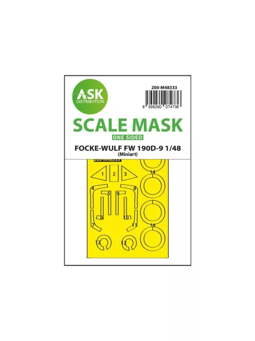 Art Scale - Fw 190D one-sided express fit mask for MINIART