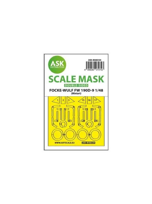 Art Scale - Fw 190D double-sided express fit mask for MINIART