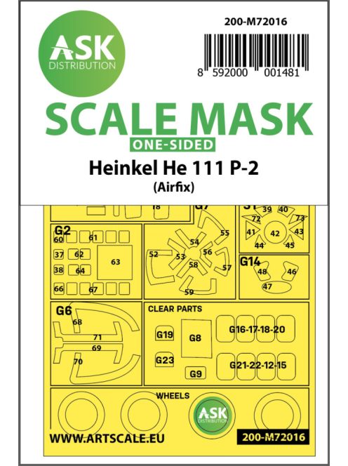 Art Scale - 1/72 Heinkel He 111P-2 one-sided for Airfix