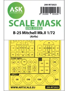 Art Scale - 1/72 B-25 Mitchell Mk.II one-sided for Airfix