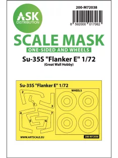   Art Scale - 1/72 Su-35S Flanker E one-sided painting mask for GWH