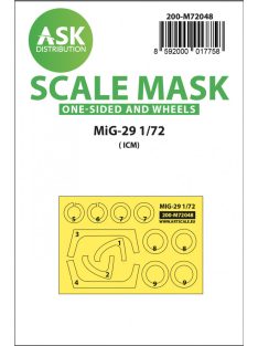   Art Scale - 1/72 MiG-29 one-sided painting express mask for ICM
