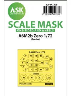   Art Scale - 1/72 A6M2b Zero one-sided painting express mask for Tamiya