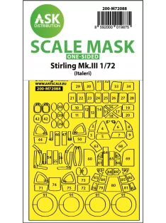   Art Scale - 1/72 Stirling Mk.III one-sided express fit mask for Italeri