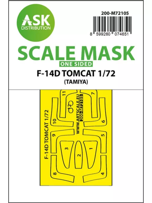 Art Scale - F-14D one-sided fit express mask for Tamiya 
