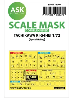   Art Scale - Tachikawa Ki-54HEI double-sided painting mask for Special Hobby