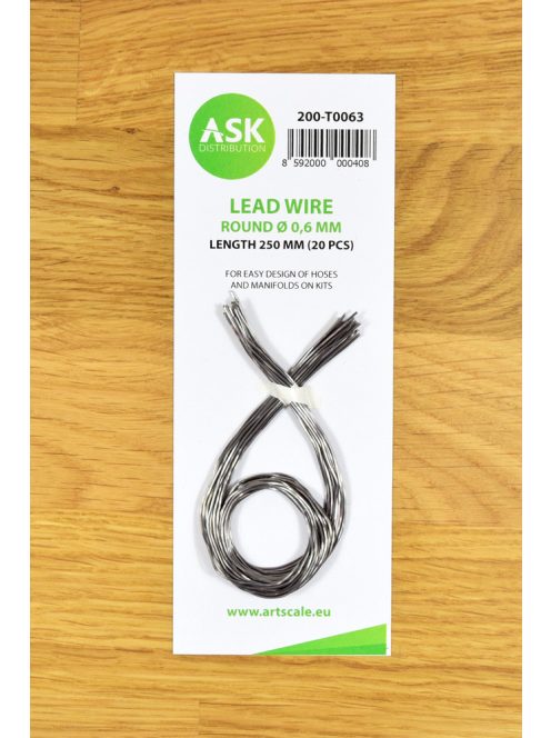 Art Scale - Lead Wire - Round Ø 0,6 mm x 250 mm (20 pcs)