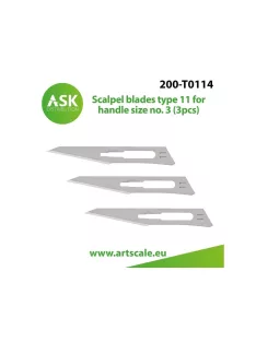   Art Scale - Scalpel blades type 11 for handle size no. 3 (3pcs)