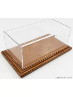   Atlantic - Vetrina Display Box Molsheim Base In Legno - Wood Mahonagy Base - Lungh.Lenght Cm 23 X Largh.Width Cm 12 X Alt.Height Cm 8.5 (Altezza Interna 8.0 Cm ) Plastic Display