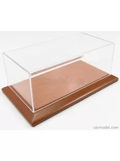   Atlantic - Vetrina Display Box Molsheim Base In Legno - Wood Cherry Base - Lungh.Lenght Cm 23 X Largh.Width Cm 12 X Alt.Height Cm 8.5 (Altezza Interna 8.0 Cm ) Plastic Display