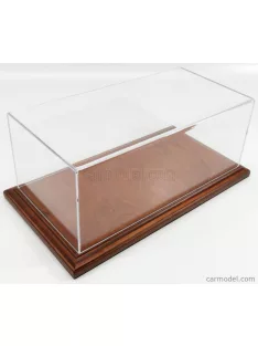   Atlantic - Vetrina Display Box Molsheim Base In Legno - Wood Mahogany Base - Lungh.Lenght Cm 32.5 X Largh.Width Cm 16.5 X Alt.Height Cm 12.5 (Altezza Interna 12 Cm ) Plastic Display