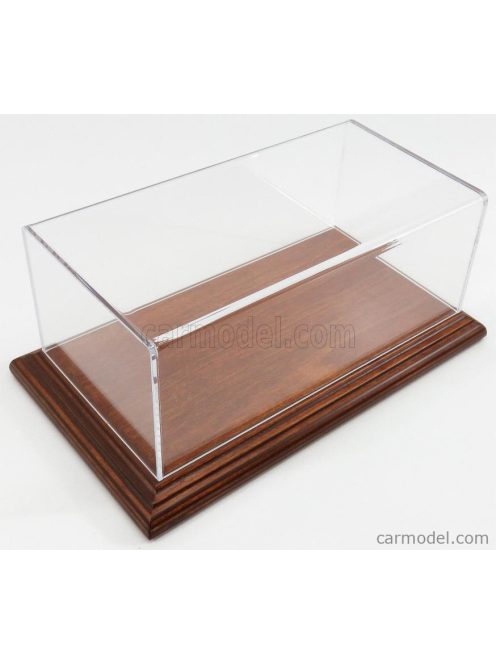 Atlantic - Vetrina Display Box Aichi Base In Legno - Wood Mahogany Base - Lungh.Lenght Cm 23 X Largh.Width Cm 12 X Alt.Height Cm 8.5 (Altezza Interna 8.0 Cm ) Plastic Display