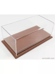   Atlantic - Vetrina Display Box Molhouse Base In Pelle Marrone - Leather Base Brown - Lungh.Lenght Cm 23 X Largh.Width Cm 12 X Alt.Height Cm 8.5 (Altezza Interna 6.7 Cm ) Plastic Display