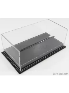   Atlantic - Vetrina Display Box Molhouse Base In Pelle Nera - Leather Base Black - Lungh.Lenght Cm 23 X Largh.Width Cm 12 X Alt.Height Cm 8.5 (Altezza Interna 6.7 Cm ) Plastic Display