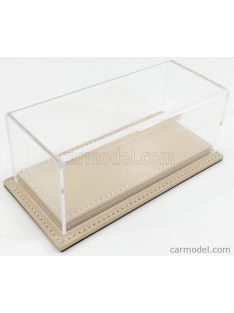   Atlantic - Vetrina Display Box Molhouse Base In Pelle - Leather Base Beige - Lungh.Lenght Cm 17 X Largh.Width Cm 8 X Alt.Height Cm 7 (Altezza Interna 5.2 Cm ) Plastic Display