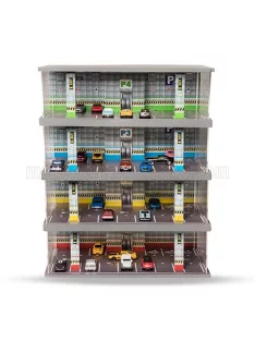   Atlantic - VETRINA DISPLAY BOX DIORAMA PARCHEGGIO 4 PIANI - PARKING 4 FLOOR - CARS NOT INCLUDED - Lungh.LENGHT cm 43.0 X Largh.WIDTH cm 25.0 X Alt.HEIGHT cm 56.0 VARIOUS