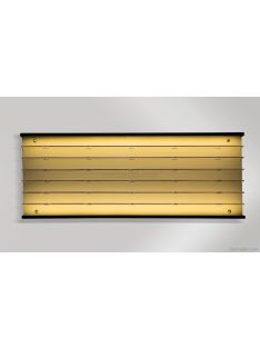   Atlantic - Vetrina Display Box Espositore - For 70 Cars 1/64 Lungh.Lenght Cm 92.0 X Largh.Width Cm 8.0 X Alt.Height Cm 37.5 (Altezza Utile Tra I Ripiani Cm 4.5 Inner Height Among Shelves) Plastic Display