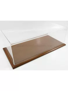   Atlantic - VETRINA DISPLAY BOX MOLSHEIM BASE IN LEGNO - WOOD MAHOGANY BASE - Lungh.LENGHT cm 51 X Largh.WIDTH cm 24 X Alt.HEIGHT cm 19 (altezza interna 15.3 cm ) PLASTIC DISPLAY