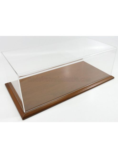 Atlantic - VETRINA DISPLAY BOX MOLSHEIM BASE IN LEGNO - WOOD MAHOGANY BASE - Lungh.LENGHT cm 51 X Largh.WIDTH cm 24 X Alt.HEIGHT cm 19 (altezza interna 15.3 cm ) PLASTIC DISPLAY