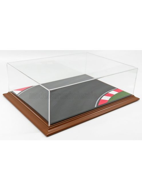 Atlantic - VETRINA DISPLAY BOX DIORAMA BASE PISTA - RACETRACK BASE - Lungh.LENGHT cm 42.5 X Largh.WIDTH cm 31.3 X Alt.HEIGHT cm 12.5 (altezza interna cm 11.3) PLASTIC DISPLAY