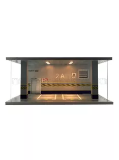   Atlantic - VETRINA DISPLAY BOX DIORAMA PARCHEGGIO - PARKING - CARS NOT INCLUDED - Lungh.LENGHT cm 68.5 X Largh.WIDTH cm 43.0 X Alt.HEIGHT cm 30.0  VARIOUS