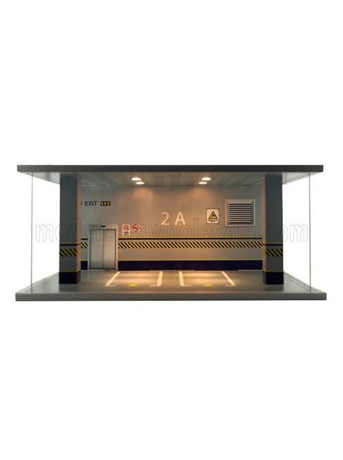 Atlantic - VETRINA DISPLAY BOX DIORAMA PARCHEGGIO - PARKING - CARS NOT INCLUDED - Lungh.LENGHT cm 68.5 X Largh.WIDTH cm 43.0 X Alt.HEIGHT cm 30.0  VARIOUS