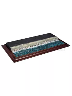   Atlantic - VETRINA DISPLAY BOX DIORAMA BASE STRADA LITORALE Lungh.LENGHT cm 57.0 X Largh.WIDTH cm 30.0 X Alt.HEIGHT cm 2.5 - SEA SIDE BASE - CARS NOT INCLUDED - COVER Lungh.LENGHT cm 52.0 X Largh.WIDTH cm 25.0 X Alt.HEIGHT cm 16.5 VARIOUS