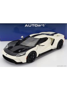   Autoart - Ford Usa Gt Heritage Prototype Winbledon White Antimatter Blue