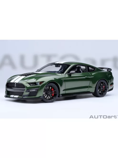 Autoart - Ford Mustang Shelby GT500 Eruption Green White Stripes 2023 (composite model/full openings)