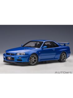   Autoart - 1:18 Nissan Skyline Gt-R (R34) 2001 V-Spec Ii (Bayside Blue) (Composite Model/Full Openings)