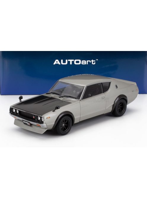 Autoart - NISSAN SKYLINE 2000 GT-R (KPGC110) TUNED VERSION COUPE 1973 SILVER BLACK