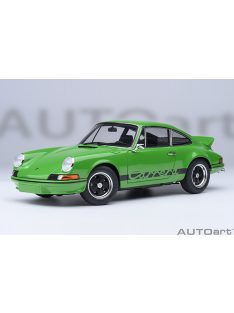   Autoart - 1:18 Porsche 911 Carrera 2.7 RS 1973 (viper green/ black stripes) (composite model/ 2 door openings, total 4 openings) – Autoart