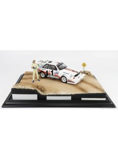   Autoart - Audi Quattro Sport S1 N 1 Winner Rally Pikes Peak Hill Climb 1987 W.Rohrl - With Figure Yellow White Red
