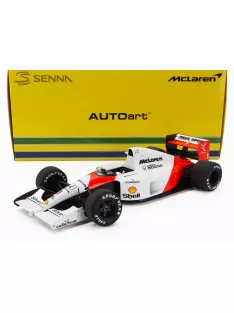  Autoart - McLAREN F1 MP4/6 HONDA N 1 WORLD CHAMPION 2nd JAPAN GP AYRTON SENNA 1991 - WITH McLAREN LOGO RED WHITE