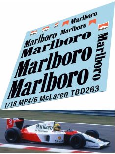   Autoart - TB Decal McLaren Honda MP4/6 #1 A.Senna G.Berger 1991 Decals (TBD263)