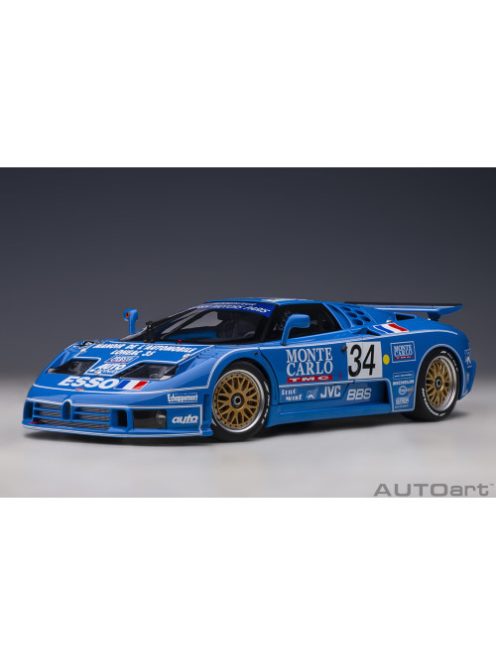 Autoart - 1:18 Bugatti Eb110 Lm 1994 #34 (Composite Model/ Full Openings)