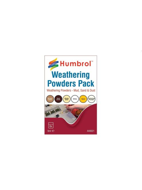 Humbrol - HUMBROL Weathering powders mixed pack - 6 x 9ml