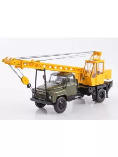 Avtoistoria - Crane truck KS-1562B (GAZ-53) khaki - yellow