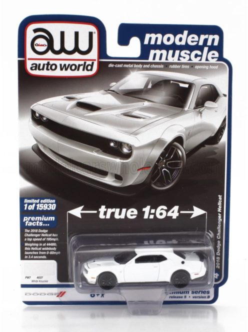 Autoworld - DODGE CHALLENGER HELLCAT COUPE 2018 WHITE