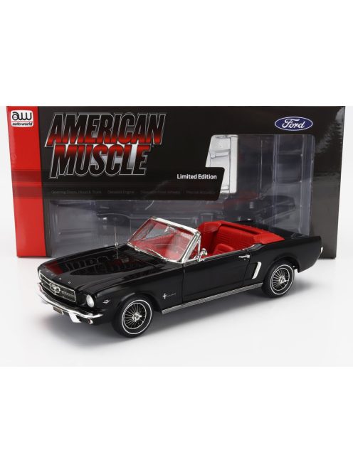 Autoworld - FORD USA MUSTANG CABRIOLET 1964 BLACK